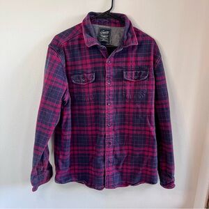 Grayers Heritage Flannel Shirt Men's. Plaid Buffalo Check Red Grid Cotton. Large